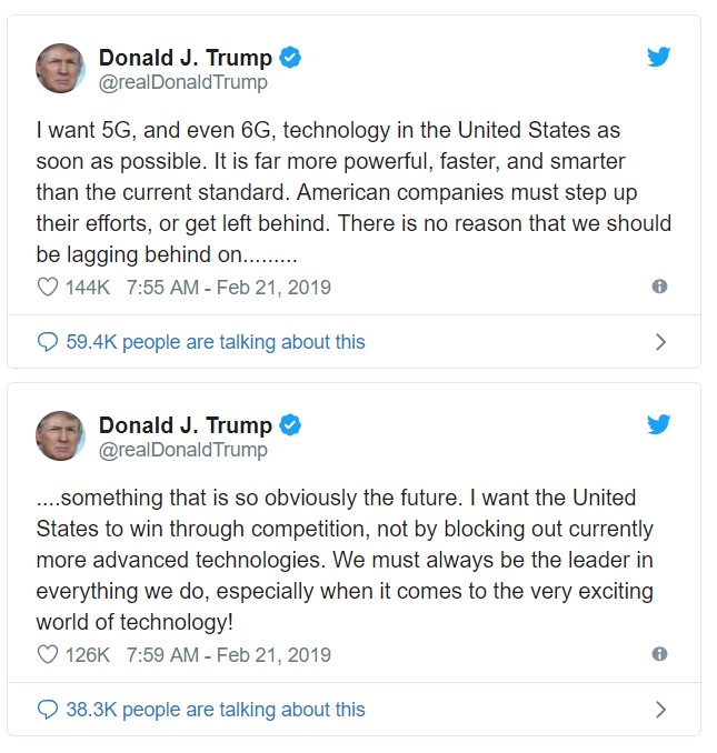 Donald Trump 5G comments